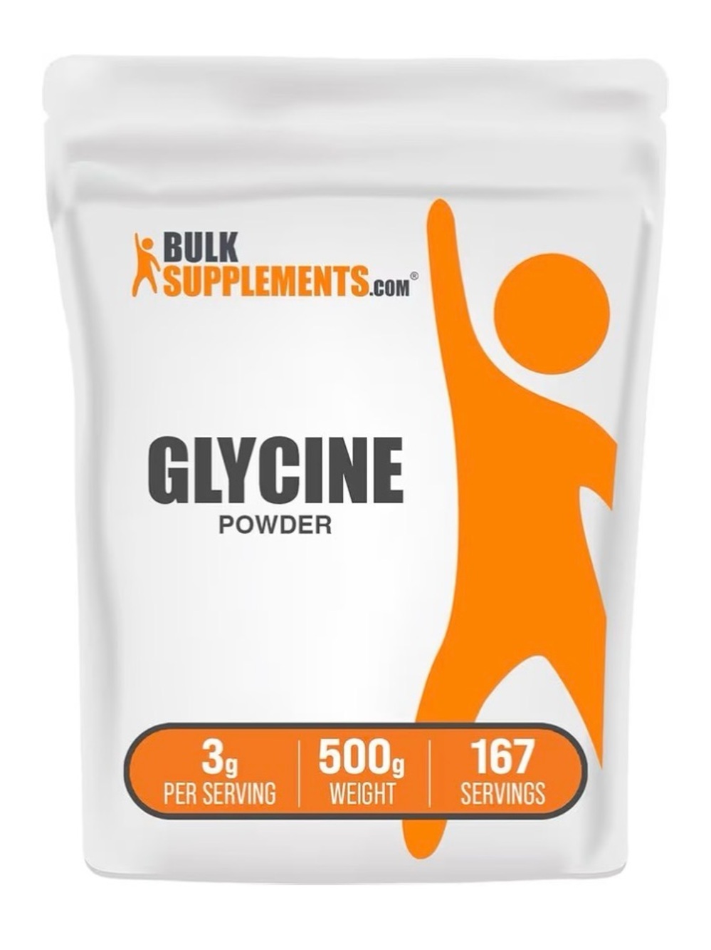 BulkSupplements Glycine Powder – 1.1lb unopened